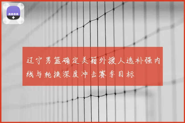 辽宁男篮确定美籍外援人选补强内线与轮换深度冲击赛季目标